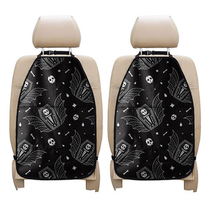 Vampire Coffin Pattern Print Car Seat Organizers