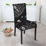 Vampire Coffin Pattern Print Dining Chair Slipcover