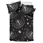 Vampire Coffin Pattern Print Duvet Cover Bedding Set