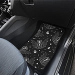 Vampire Coffin Pattern Print Front and Back Car Floor Mats