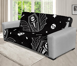 Vampire Coffin Pattern Print Futon Protector