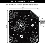 Vampire Coffin Pattern Print Futon Protector