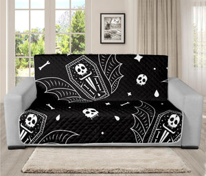 Vampire Coffin Pattern Print Futon Protector