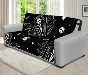 Vampire Coffin Pattern Print Futon Protector