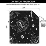 Vampire Coffin Pattern Print Futon Protector