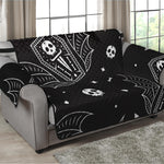 Vampire Coffin Pattern Print Loveseat Protector