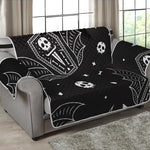 Vampire Coffin Pattern Print Loveseat Protector