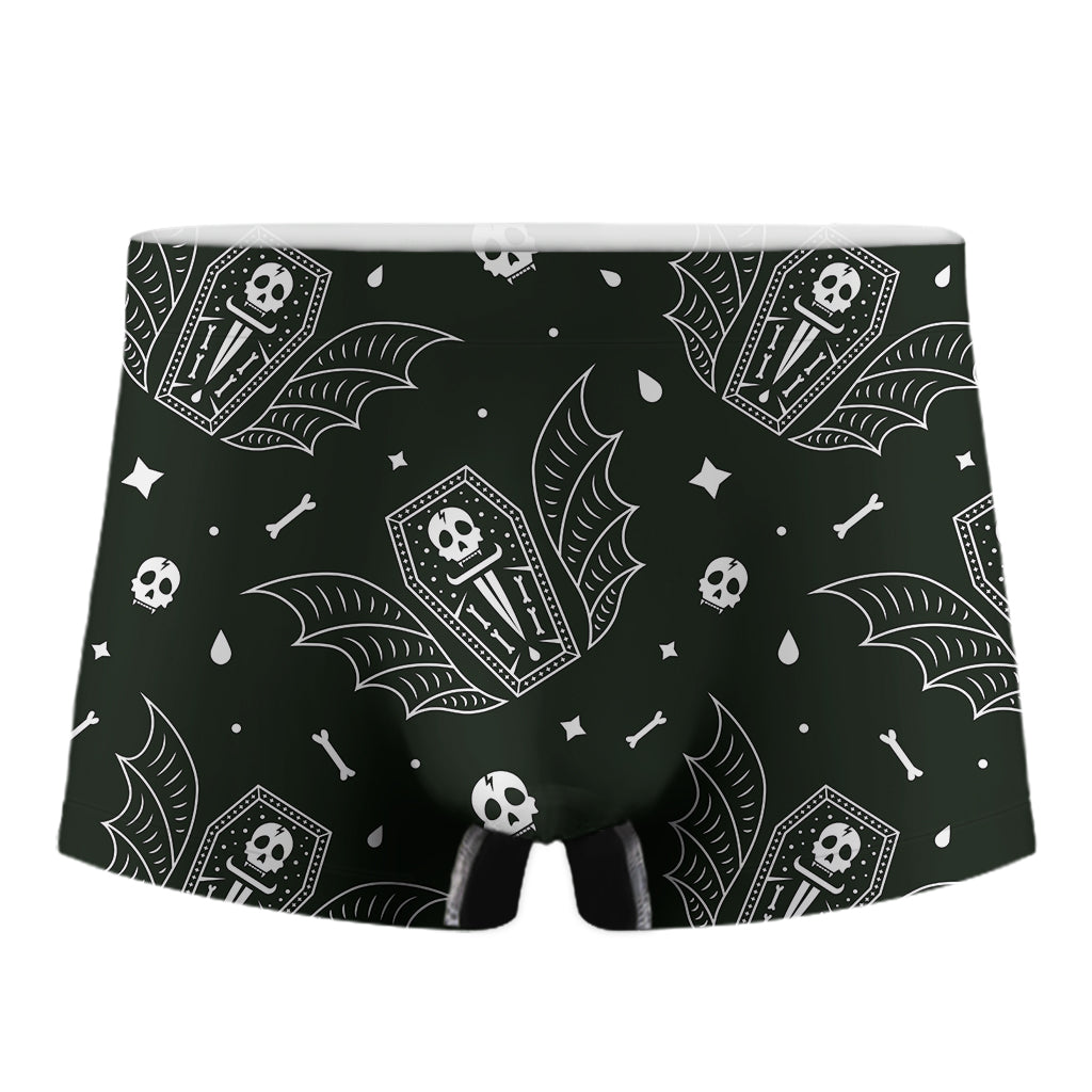 Vampire Coffin Pattern Print Men's Boxer Briefs