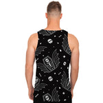 Vampire Coffin Pattern Print Men's Tank Top