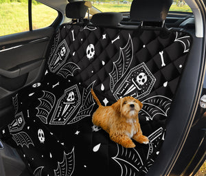 Vampire Coffin Pattern Print Pet Car Back Seat Cover