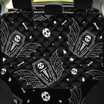 Vampire Coffin Pattern Print Pet Car Back Seat Cover