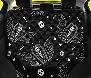 Vampire Coffin Pattern Print Pet Car Back Seat Cover