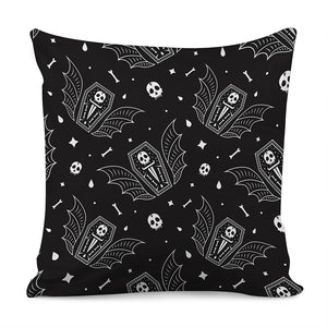 Vampire Coffin Pattern Print Pillow Cover