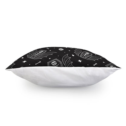 Vampire Coffin Pattern Print Pillow Cover