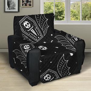 Vampire Coffin Pattern Print Recliner Protector