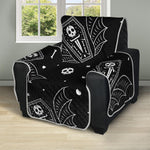 Vampire Coffin Pattern Print Recliner Protector