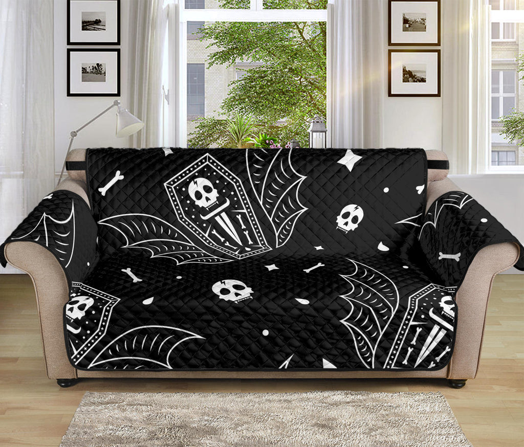 Vampire Coffin Pattern Print Sofa Protector