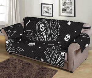 Vampire Coffin Pattern Print Sofa Protector