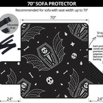 Vampire Coffin Pattern Print Sofa Protector