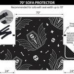 Vampire Coffin Pattern Print Sofa Protector