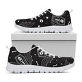 Vampire Coffin Pattern Print White Running Shoes