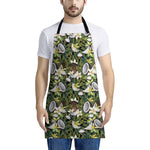 Vanilla Flower And Coconut Pattern Print Apron