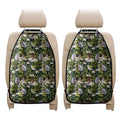 Vanilla Flower And Coconut Pattern Print Car Seat Organizers