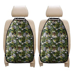 Vanilla Flower And Coconut Pattern Print Car Seat Organizers