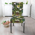 Vanilla Flower And Coconut Pattern Print Dining Chair Slipcover
