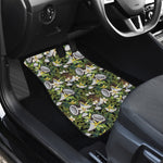 Vanilla Flower And Coconut Pattern Print Front and Back Car Floor Mats