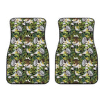 Vanilla Flower And Coconut Pattern Print Front Car Floor Mats