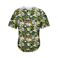 Vanilla Flower And Coconut Pattern Print Men's Baseball Jersey