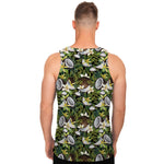 Vanilla Flower And Coconut Pattern Print Men's Tank Top