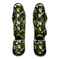 Vanilla Flower And Coconut Pattern Print Muay Thai Shin Guards