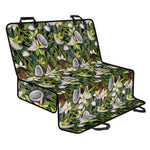 Vanilla Flower And Coconut Pattern Print Pet Car Back Seat Cover