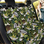 Vanilla Flower And Coconut Pattern Print Pet Car Back Seat Cover