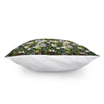 Vanilla Flower And Coconut Pattern Print Pillow Cover