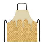 Vanilla Ice Cream Melted Print Apron