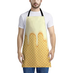 Vanilla Ice Cream Melted Print Apron