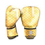 Vanilla Ice Cream Melted Print Boxing Gloves