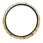 Vanilla Ice Cream Melted Print Car Steering Wheel Cover