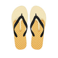 Vanilla Ice Cream Melted Print Flip Flops