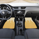 Vanilla Ice Cream Melted Print Front Car Floor Mats