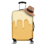 Vanilla Ice Cream Melted Print Luggage Cover