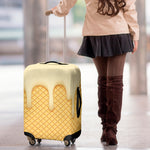 Vanilla Ice Cream Melted Print Luggage Cover