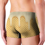 Vanilla Ice Cream Melted Print Men's Boxer Briefs