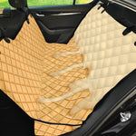 Vanilla Ice Cream Melted Print Pet Car Back Seat Cover