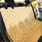 Vanilla Ice Cream Melted Print Pet Car Back Seat Cover