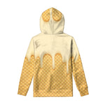 Vanilla Ice Cream Melted Print Pullover Hoodie
