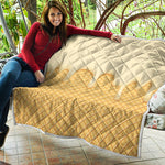 Vanilla Ice Cream Melted Print Quilt